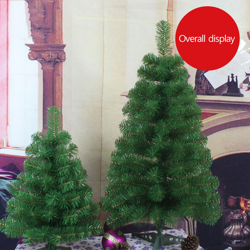 

60/90 CM Encryption Green Tree Mini Artificial Christmas Plastic Decoration Family Christmas Decoration Ornament Gift