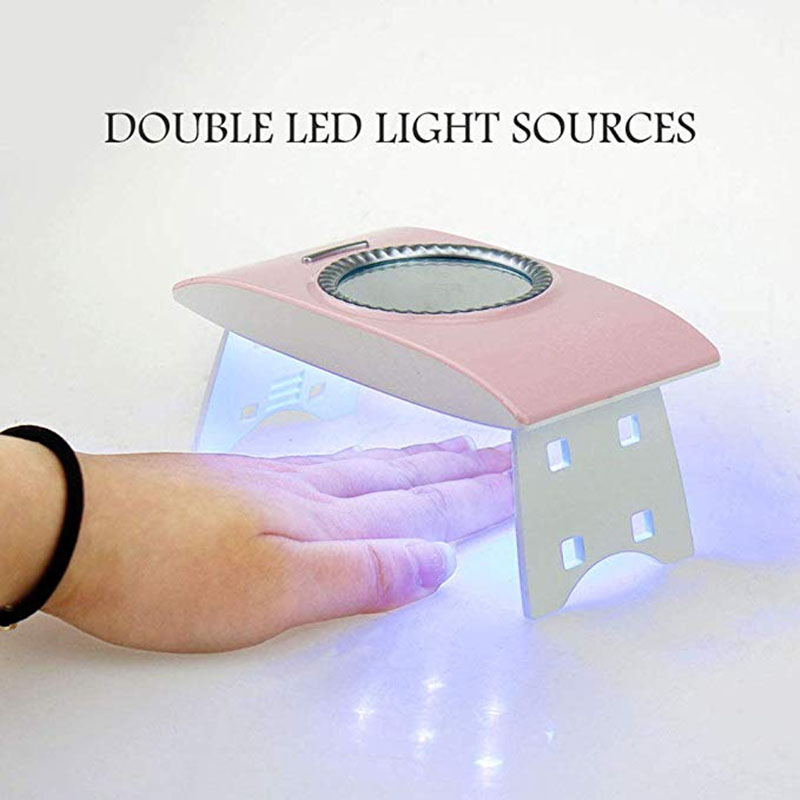 

MIQMI Gel UV LED Nail Lamp Dryer 12W for All Gel Nail Polish Portable Design 8 Long Lasting UV LED Light Beads Manicure DIY Tool, Green