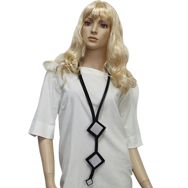 

Oversize Necklace Rubber Neckl ace Black Pendant Moms Gift Everyday Necklaces Art Jewelry Punk Style Charms Sexy collar Women Ne