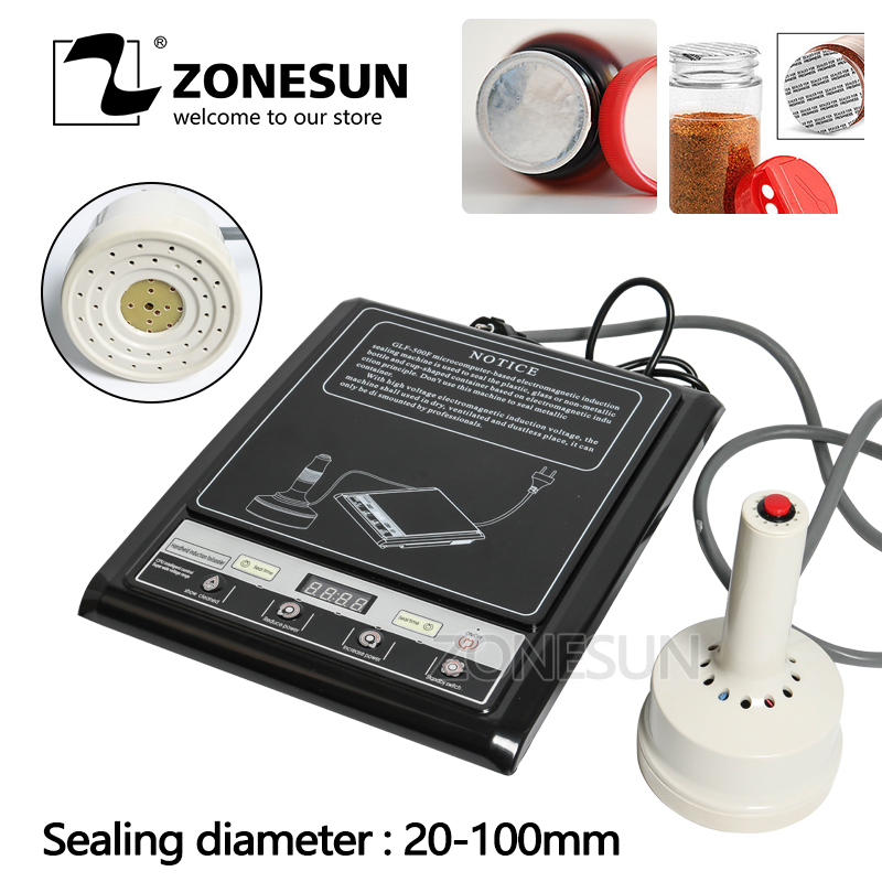 

ZONESUN Hand Held Electromagnetic Induction Sealer Glass PET PP Bottle Sealing Machine Microcomputer Aluminum Foil Capper