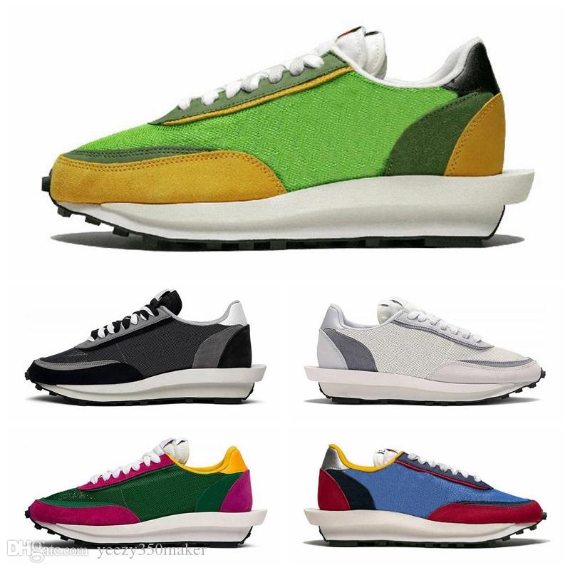 

HOT sales Casual Shoes LDV Waffle Daybreak Trainers Mens Sneakers For Women designer Tripe S Sports Running Shoes Size Eur 36-45, Black