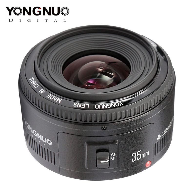 

Yongnuo 35mm Lens YN35mm F2.0 Lens For Nikon F Mount Wide angle Fixed/Prime Auto Focus For Canon 600d 60d 5DII 5D 500D 400D