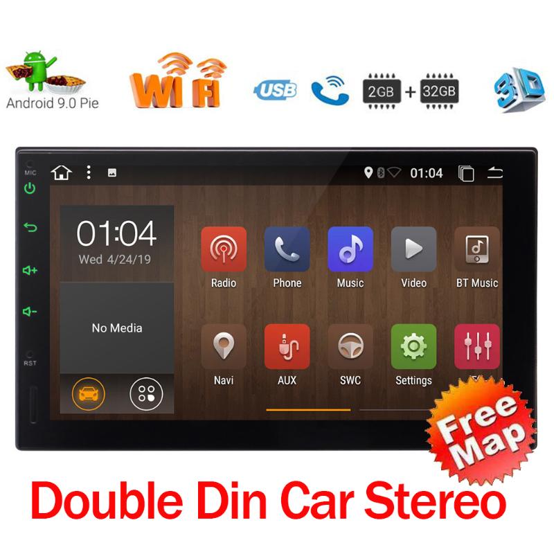 

Double Din Car Stereo Android 9.0 7" Touchscreen Car Radio Multimedia Player 2 Din Android Bluetooth GPS Navigation SWC Camera