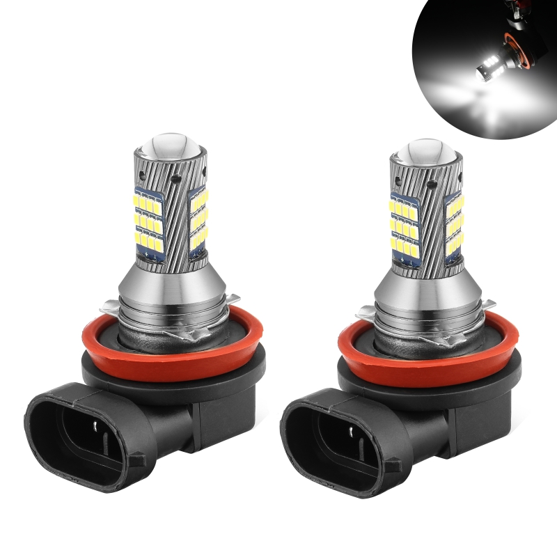 

2 Pcs H11 9005 Super Bright H1 H3 H7 H4 Front Rear Fog Lights Bulbs 42SMD LED White Head Lamp Canbus No Error Auto Driving Bulbs