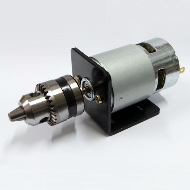 

Chuck Miniature Drill DC 12~24V 775 Motor Angle Grinder Cutting Grinder Polishing Engraving Electric Handle Drill Press Kit