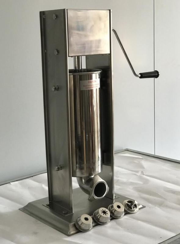 

5L Vertical Stainless steel churros Machine 2 in 1 type VERTICAL Sausage stuffer/filler with plastic piston