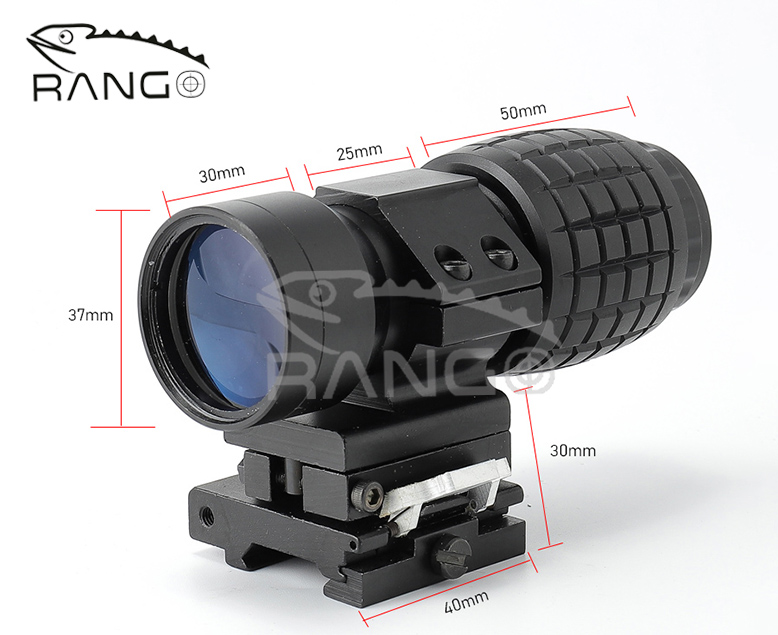 

Tactical 3x Magnifier Scope With QD Mount In Black