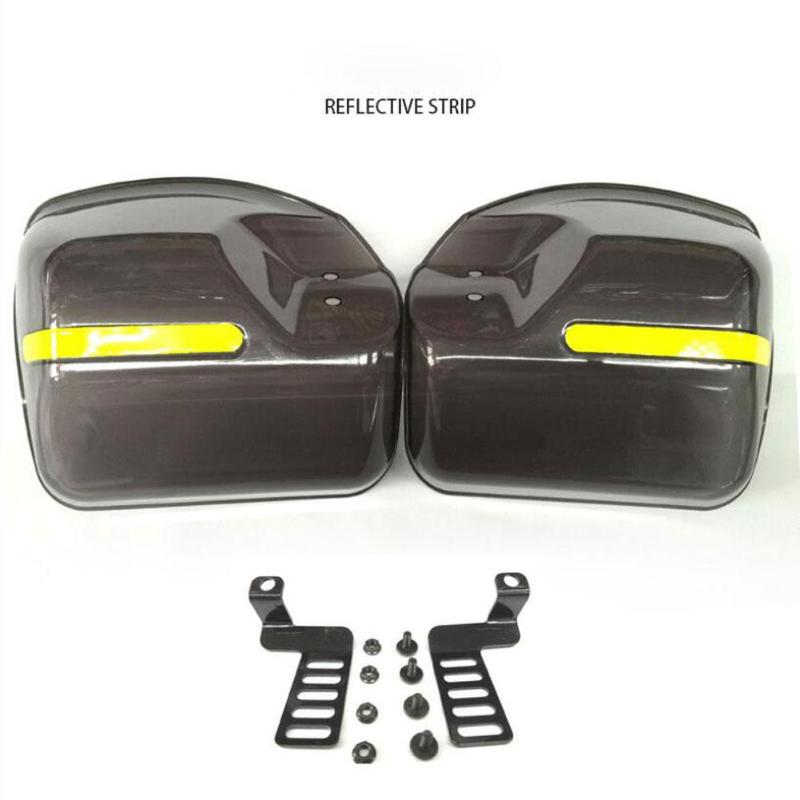 

Motorcycle Hand Guards Shield Deflector Handguards with Reflective Stripe