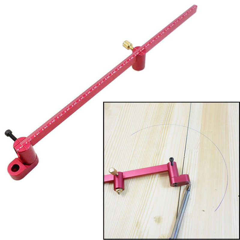 

Woodworking Scribe 316.5mm straight line arc Curve dual-purpose scribe Ruler Gauge Aluminum marking tool Woodworking tool