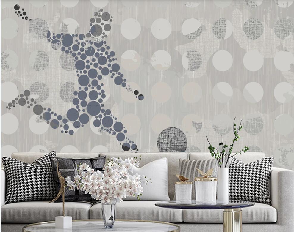 

3D wallpaper custom photo mural Fashion dynamic football background living room home decor 3d wall muals wall paper for walls 3 d in rolls, Non woven