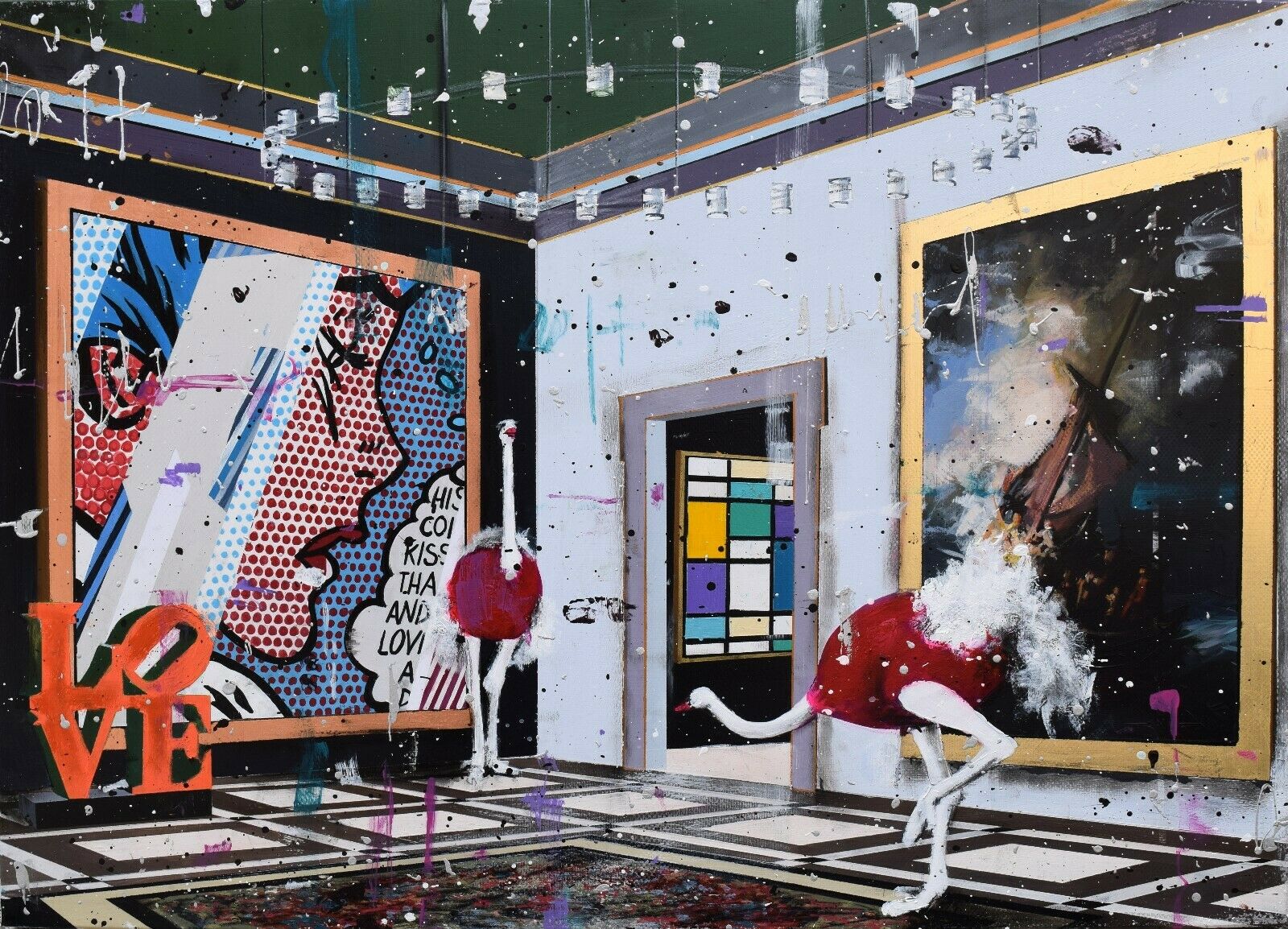 

Angelo Accardi Misplaced Home Decor Handpainted &HD Print Oil Painting On Canvas Wall Art Canvas Pictures 200811