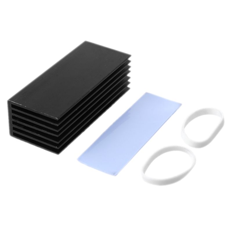 

1Set Aluminum Heatsink Cooling Thermal Pad Cooling Radiator Cooler For NVME M.2 NGFF SSD Solid State Hard Drive Disk