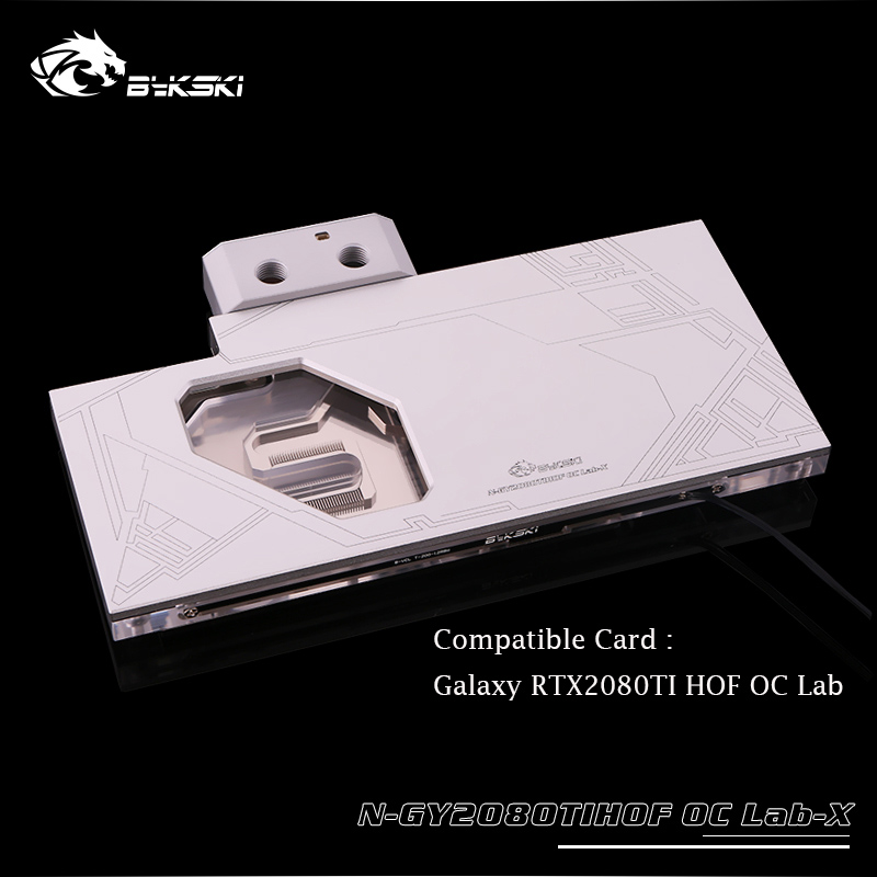 

Bykski GPUcooler for RTX2080TI HOF OC Lab,Water cooling gpu block with temperature display N-GY2080TIHOFOCLab-X heatsink