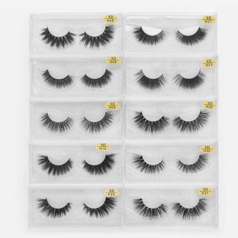 

SEXYSHEEP Single pair 3D Mink Fake Eyelashes 100% Cruelty Free Lashes Handmade Reusable Natural Wispy Eyelash Extension Pull-out