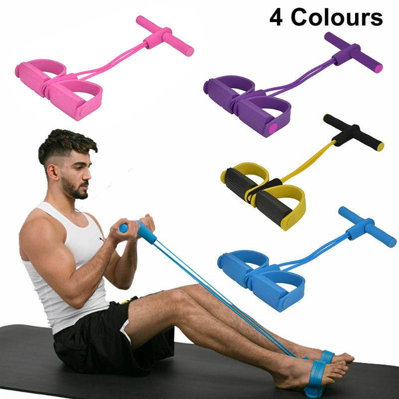 

4 Home Gym Sport Training Elastic Bands Tube Pedal Ankle Puller Resistanc Elastic Pull Rope Indoor Exerciser Resistance Band D30