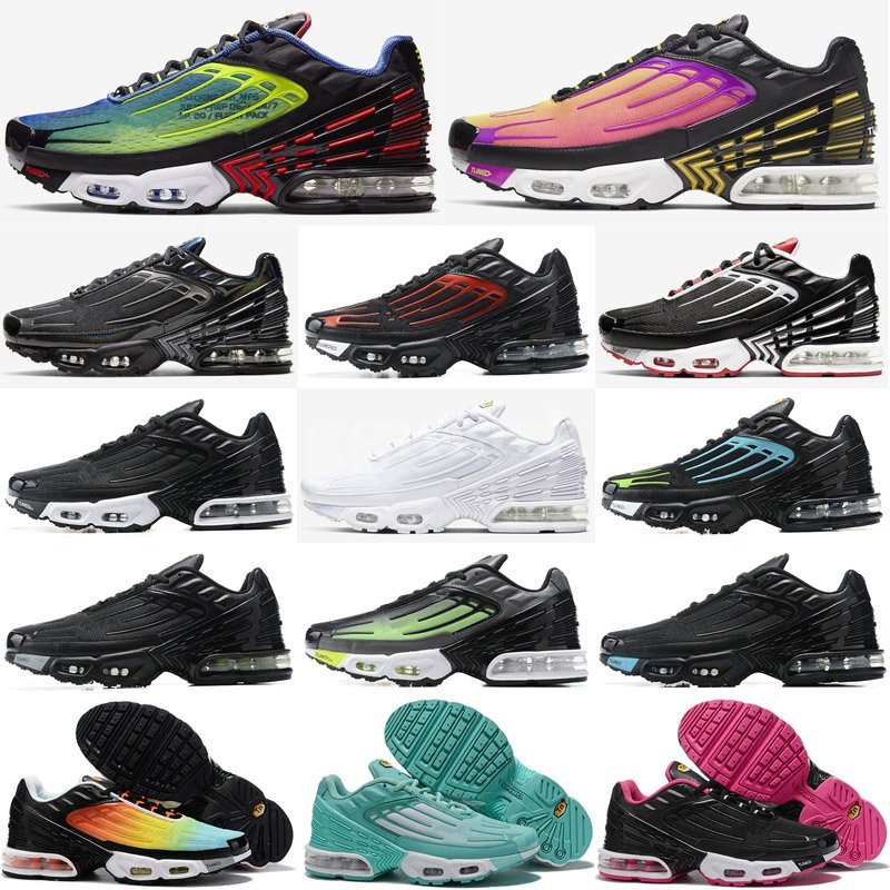 

Mens Desiger Shoes TN Plus 3 Running Shoes Black White Sport Shock Sneakers Women Fashion TUNED Tn Athletic Blue Spider Trainers 36-45, P1