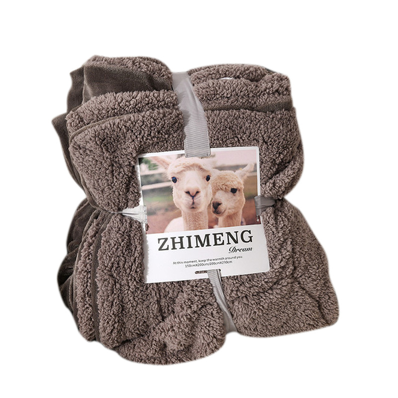 

Winter Flannel Coral Fleece Blanket Double Lambskin Super Soft Thick Sherpa Throw Blankets For Sofa Beds Couch Blanket Bedding