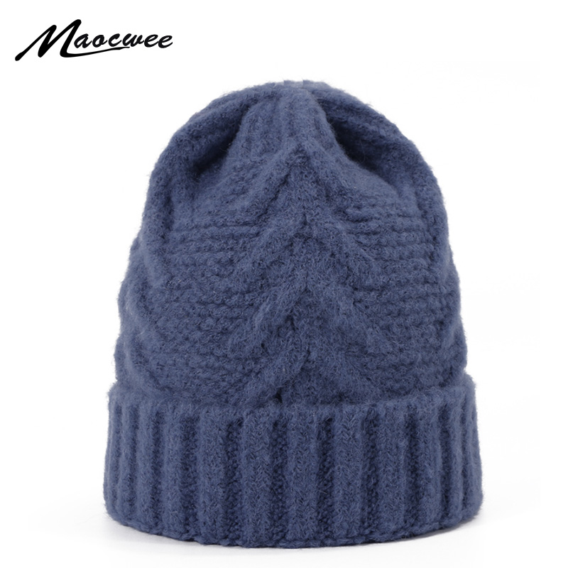 

Winter Beanie Hat For Women Wool Warm Soft Hat For Girl Solid Color Skullies Beanies Outdoor Gravity Falls Cap Gorros Female Cap