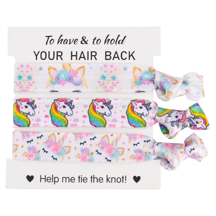 

Favors Bride Tribe Hair Tie for Bridesmaids Help Me Tie The Knot Gift