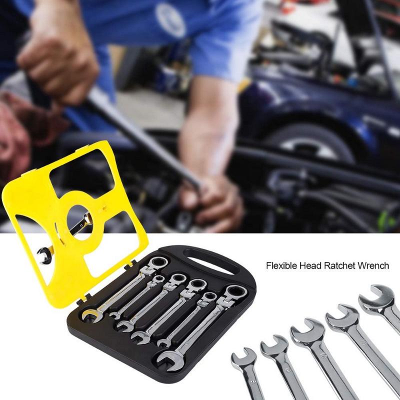 

7Pcs Multi-Function Wrench Tool Set Dual-Use Ratchet Wrench Set Mechanical Fast Repair Spanners