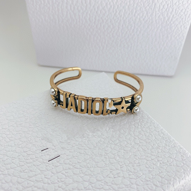 

woven braceletD Jia ja letter women's bracelet opening adjustable high version, White;black