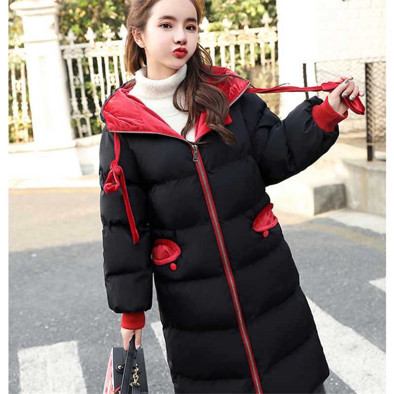 

2020 Fashionable Cotton Coat Jacket Women's Hooded Warm Parkas Coat Hight Quality Female New Winter