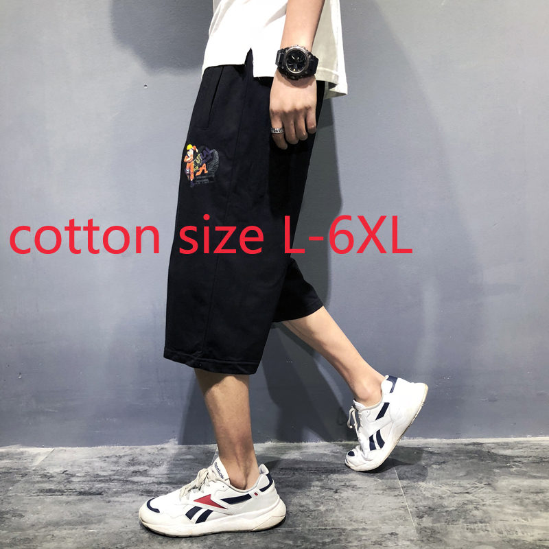 

New Arrival Fashion Oversized Loose Fashion Casual Shorts Hip Hop Thin Elastic Waist Print Plus Size  XL 2XL 3XL 4XL 5XL 6XL