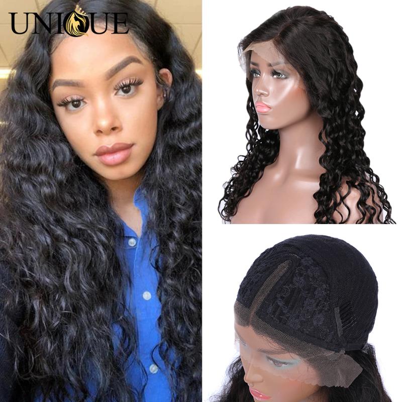 

Brazilian Loose Deep Wave Lace Front Human Hair Wigs Lace Part Wig Unique Hair 13X4 Front Wigs For Black Women, As pic