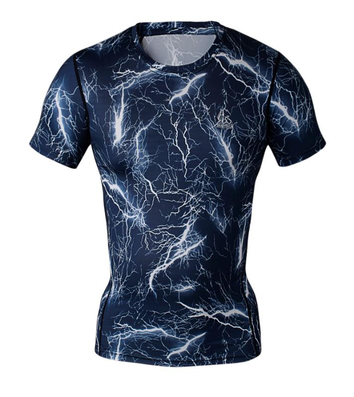 

men compression tight base layer skin running Fitness Exercise cycling soccer football shirts underwear jersey camouflage, As pic