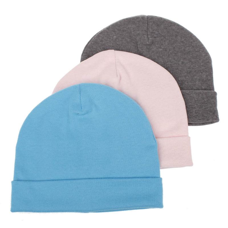 

Cotton Newborn Baby Hat Girl Boy Cap Newborn 0-2Years Kids Beanie Candy Color White Black Cotton Casual Nightcap Children Cap
