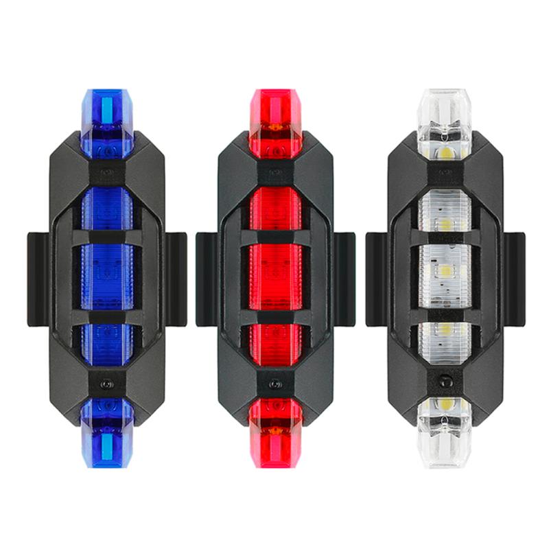 

Rear Bike Light Bicycle Lamp USB Rechargeable Tail LED Light Bicycle Taillights for Bike Safety Cycling