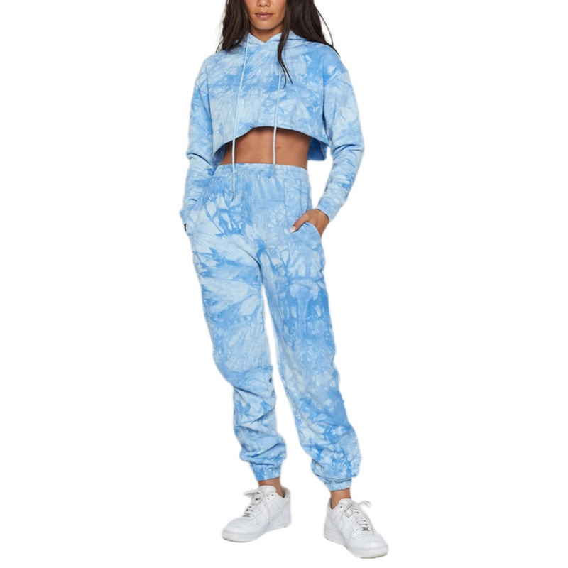 

Women Tie Dye Printed Multicolor Pants Elegant Fashion Full Length Loose High Elastic Waist Harem Pants