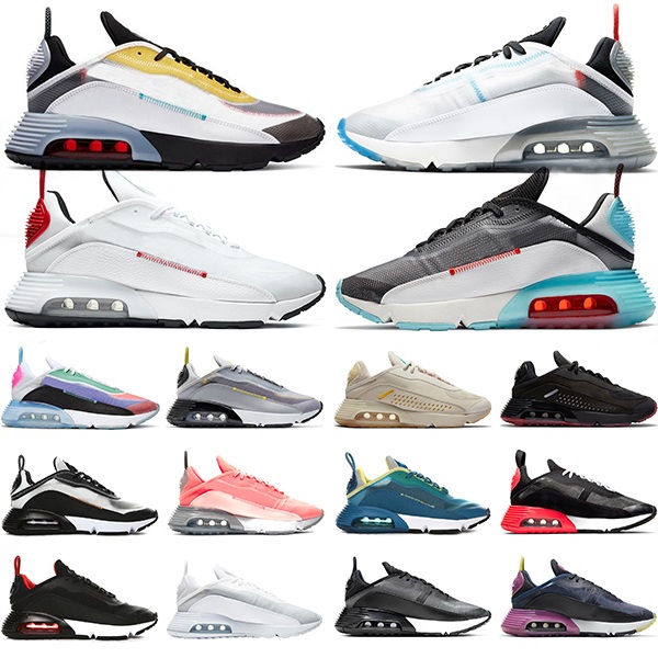 

2.0 Running Shoes Men Women 2090s Pure Platinum Brushstroke Wolf Grey Oreo Bred Mens Womens Trainers Sports Sneakers, #10 triple black 36-45