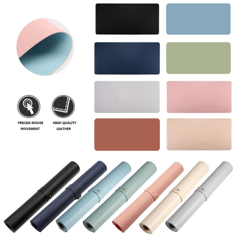 

Double-sided Large Size Soft Leather Mouse Pad Laptop Mat Office Computer Desk Cushion waterproof Table Game Keyboard Mat