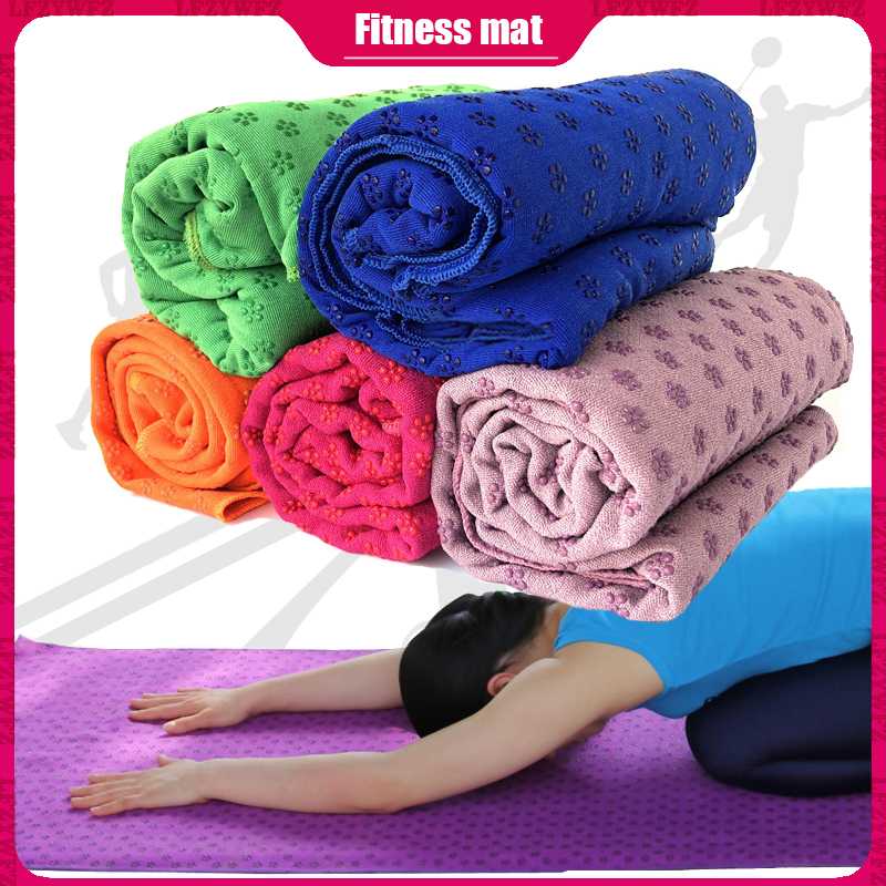 

Non Slip Yoga Mat Cover Towel Blanket For Fitness Exercise Pilates Training High-density Ladies Outdoor Yoga Practice Mat, Blue