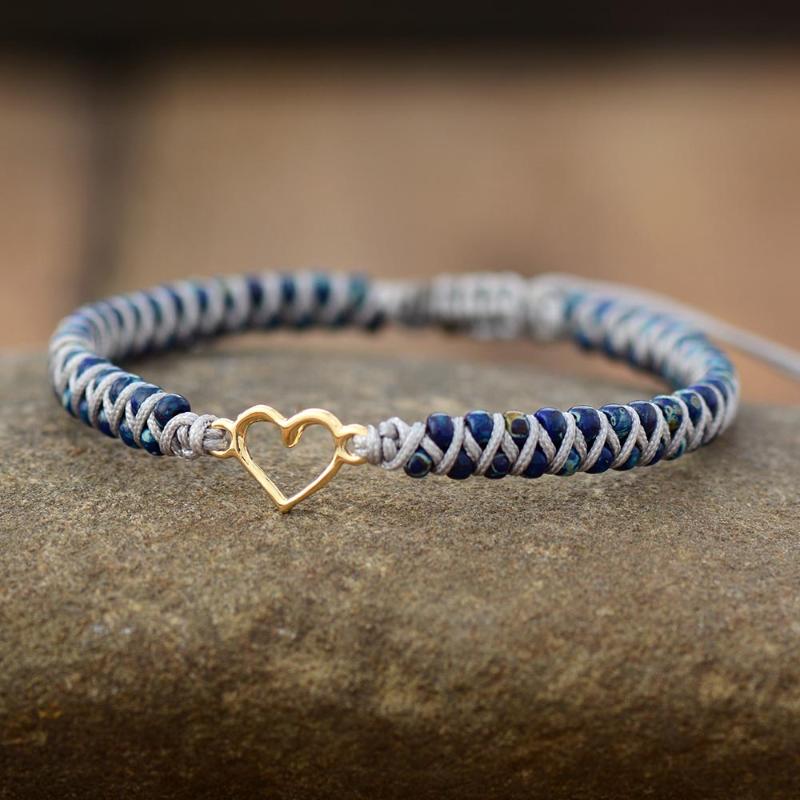 

Classic Heart Charm Macrame Bracelets String Braided Friendship Wrap Bracelet Bijoux Femme Women Jewelry Wholesale