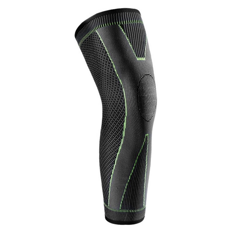 

1 Pcs Breathable Sports Knee Brace Cycling Running Workout Knee Pad Long Sleeve Fitness Compression Support, Green