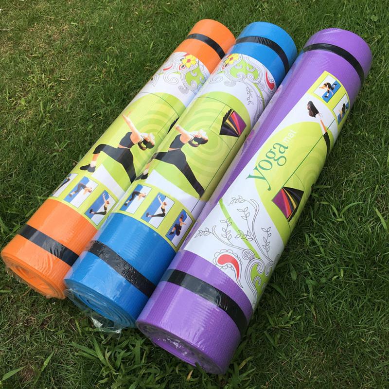 

8MM Yoga Mat Aluminum Film Moisture-proof Workout Exercise Gym Fitness Pilates Pad Home Gym Equipment Fitness Equipment #5, Red