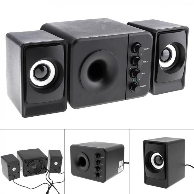

USB 2.1 Subwoofer Desktop Speaker with 3.5mm Audio Plug for PC Laptop Cellphone 2020 new Desktop mini usb2.1 subwoofer