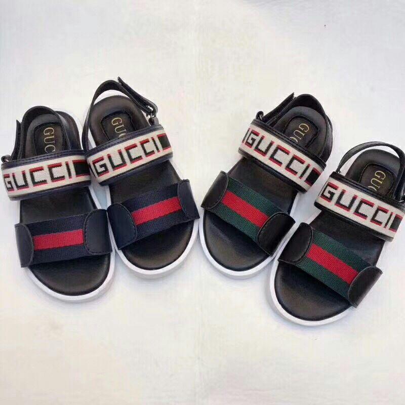 

kid sandal for boy GU letter designer shoes little girl white slippers & sandals baby girl summer beach shoes sandals send with box eu 26-35