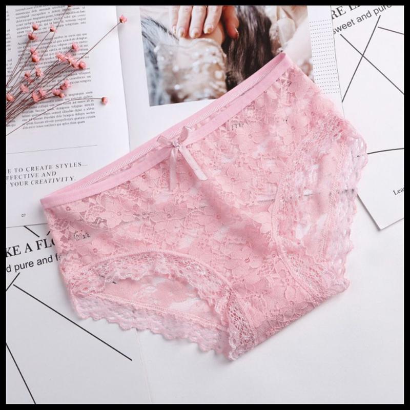

Lynmiss Panties Female Leak Proof Underwear Woman Sexy Thongs Comfortable Waist Lace Panties Women's Closeness Sexy Low-Rise, Pink
