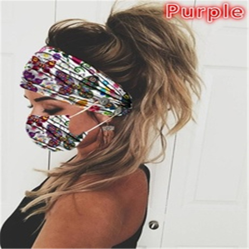 

New Print Wide Cotton Stretch Headband Set Women Headwrap Mask Turban Headwear Women Turban Headscarf Headwrap Hair Accessories