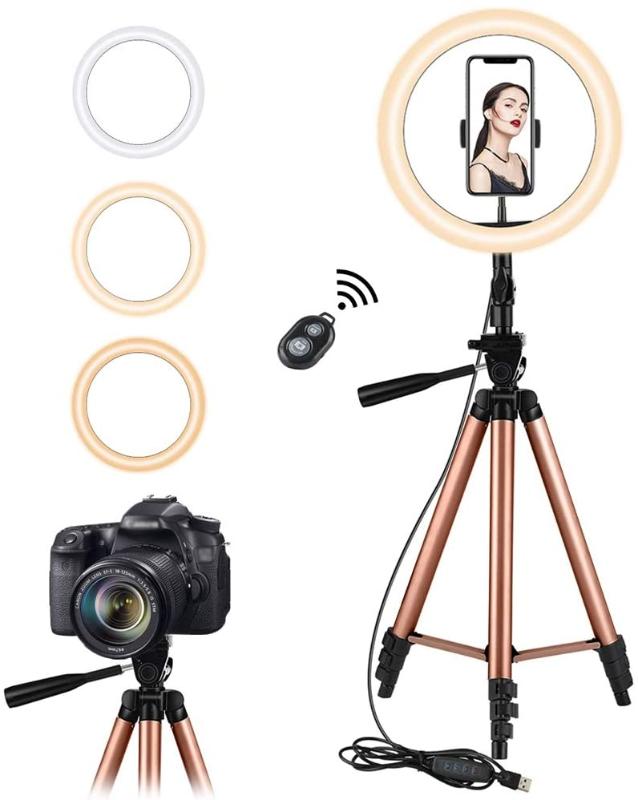 

Photography Bluetooth Led Ring Light selfie Ringlight Tripod Video Studio Light Ring Lamp With Tripod for photo Youtube tik tok
