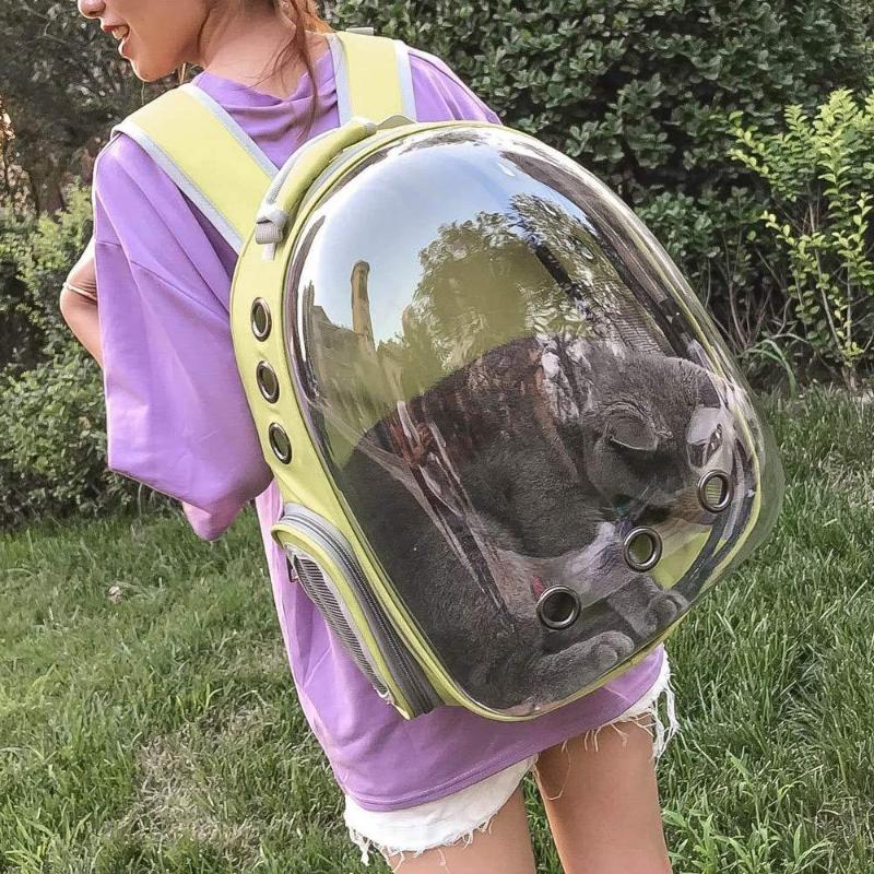 

High Quality Astronaut Outdoor Carrying Breathable Space Travel Bag Portable Transparent Pet Carrier Cat Dog Backpack