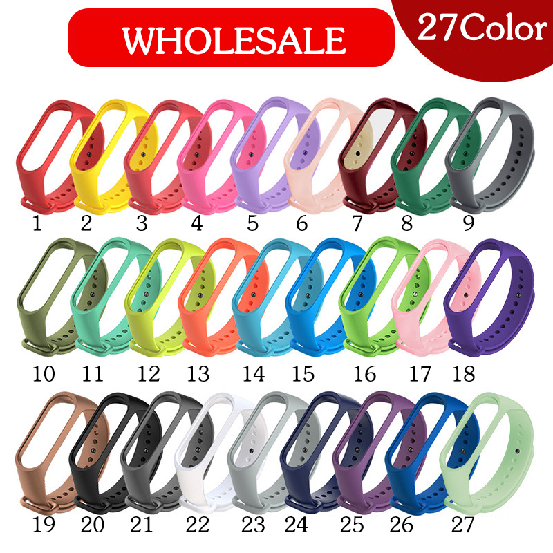 

Mi Band 3 4 Strap Wrist Strap for Xiaomi Miband 3/4 Watch Strap Mi 3 4 Pulsera Correa Mi Band 3/4 Silicone Bracelet Replacement