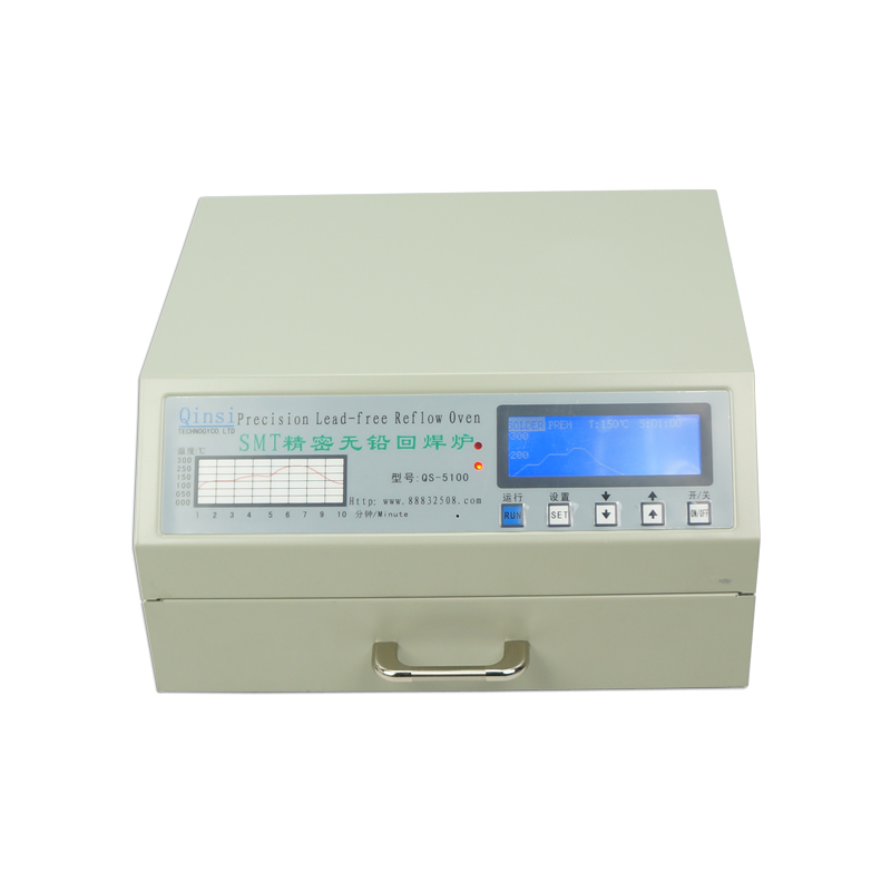 

QS-5100 Desktop Auto Soldering stove Lead-Free SMT Reflow Oven for SMD SMT Rework solder IC Heater Infrared Reflow Wave Oven