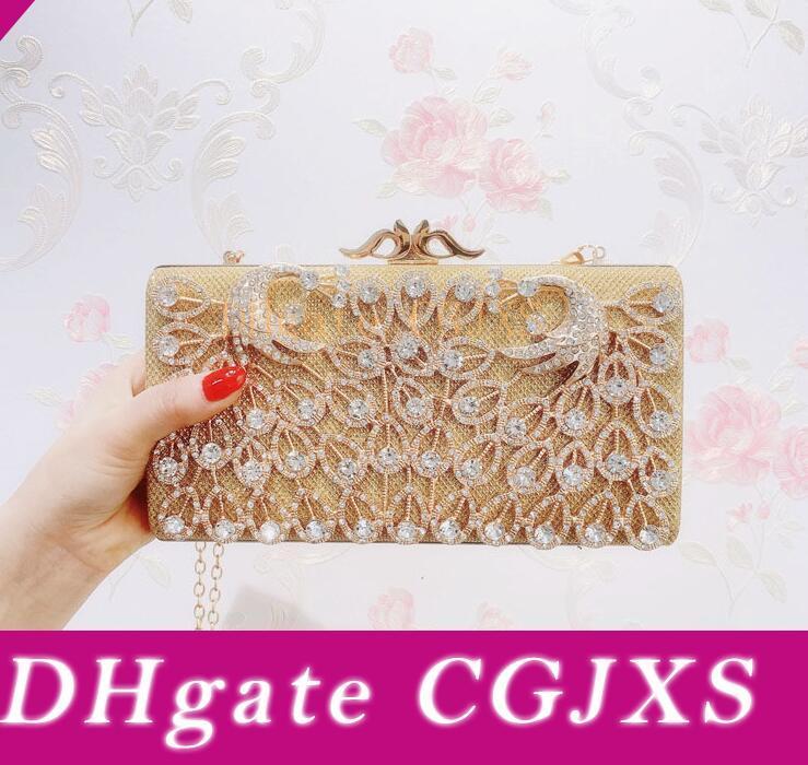 gold diamonte bag