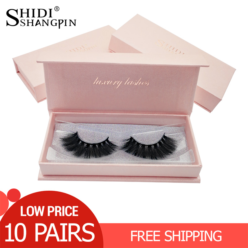 

False Eyelashes 10 Pairs Mink Eyelashes Wholesale Mink Lashes Natural Long False Eyelash Make Up faux cils maquiagem 25mm Lashes