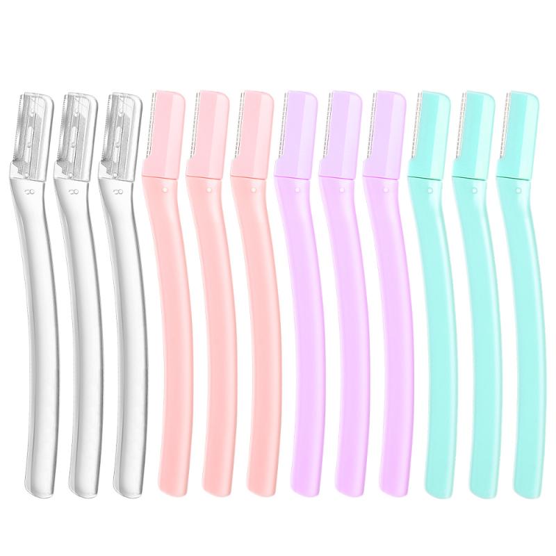 

Lurrose 12pcs Portable Multi-purpose Eyebrow Razor for Women Ladies Girls