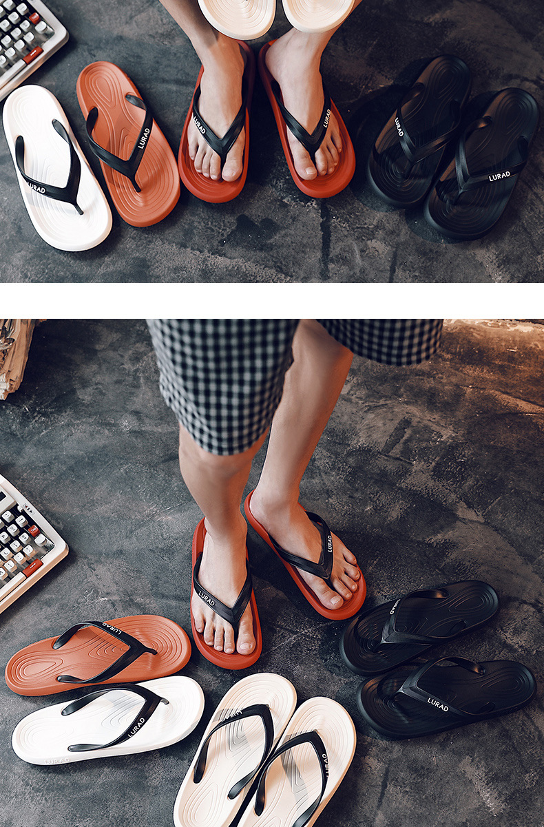 PVC Flip Flops Men And Women Summer Couple Sandals And Slippers Soft Flexible Fashion Beach 